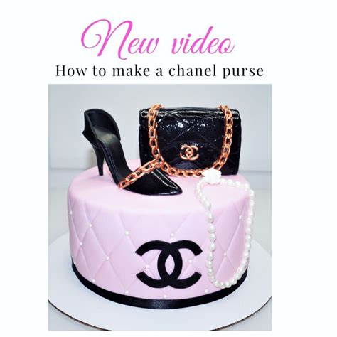 chanel handbag cake ideas|Chanel bag cake topper.